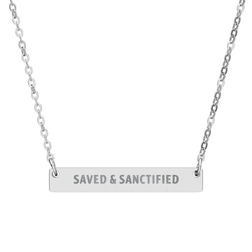 Horizontal Bar Necklace (Engraving)