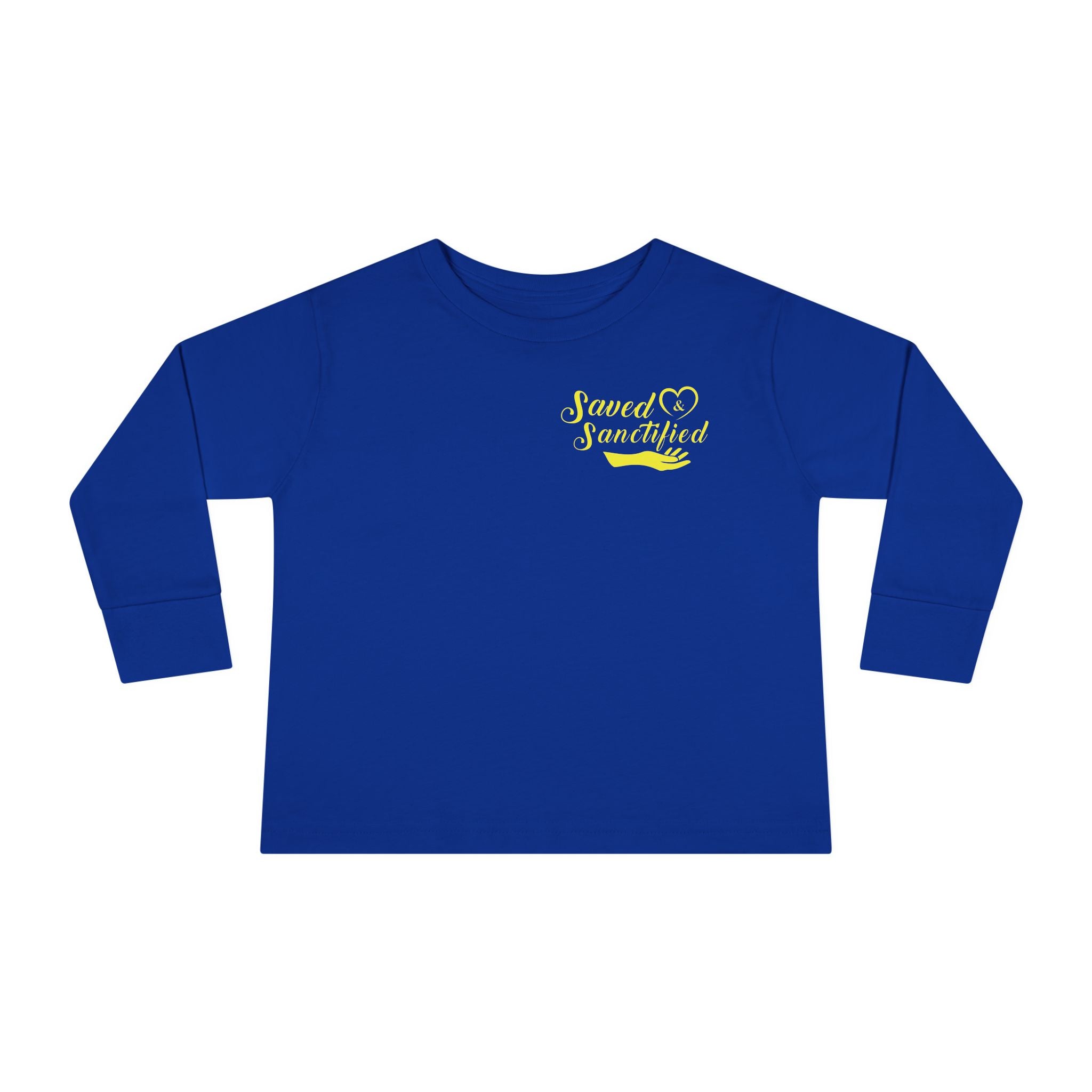 Saved & Sanctified Toddler Long Sleeve Tee