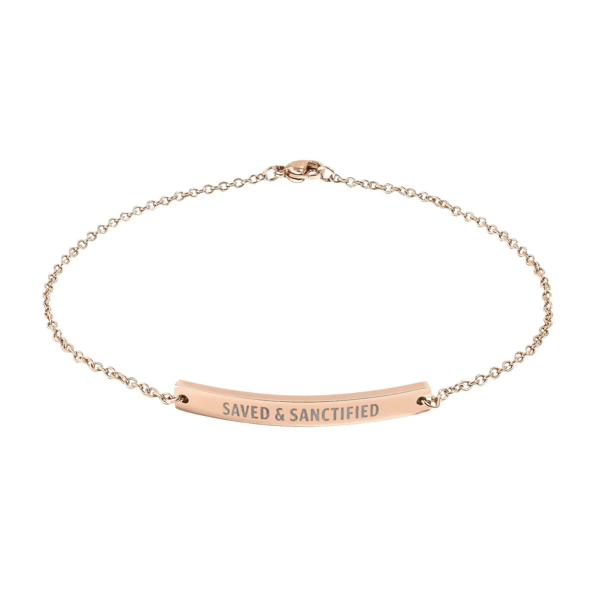 Saved and Sanctified Anklet