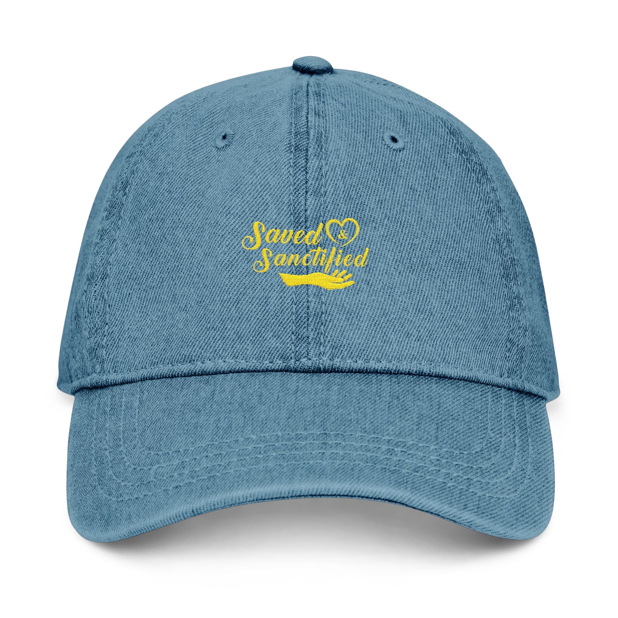 Saved & Sanctified Denim Cap
