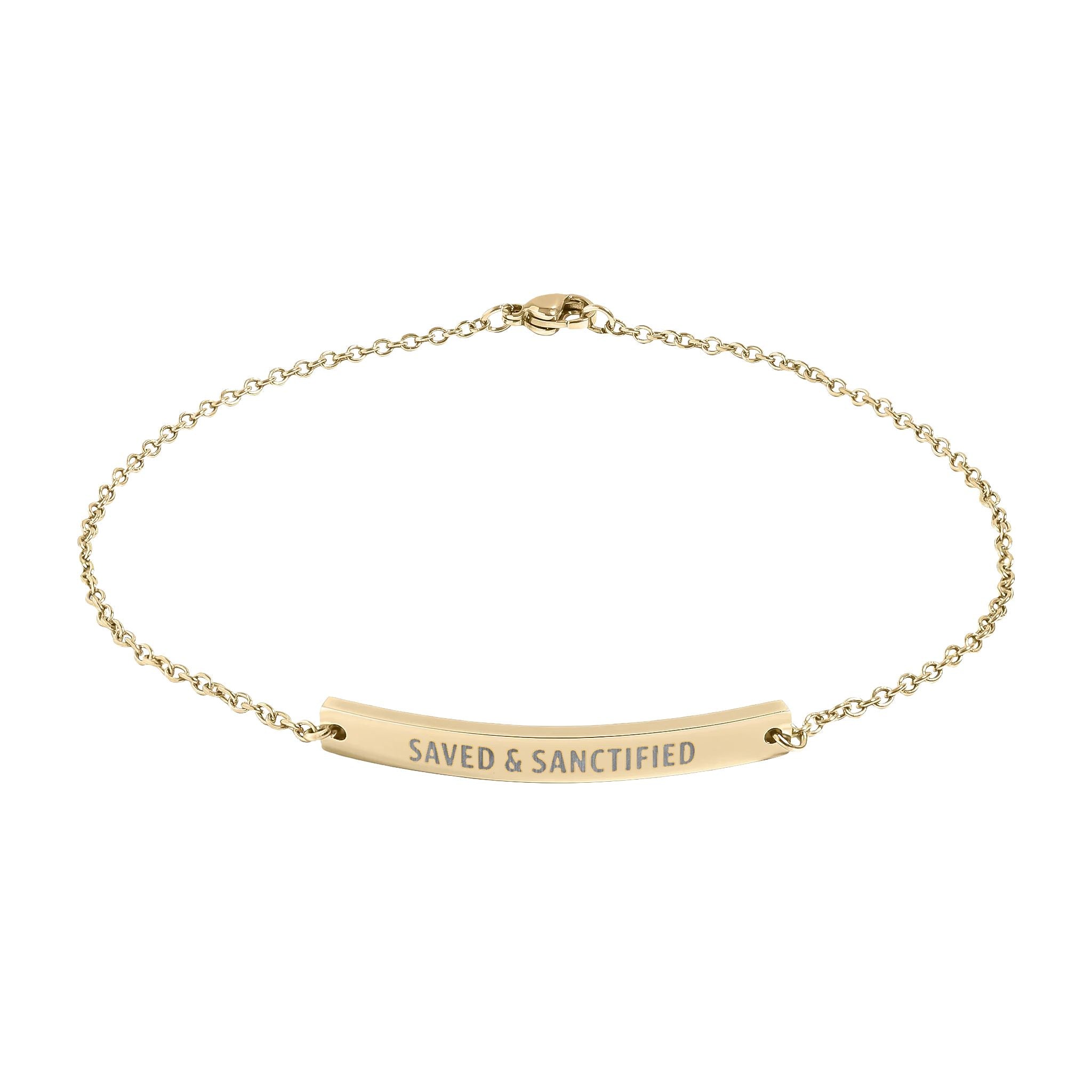 Saved and Sanctified Anklet