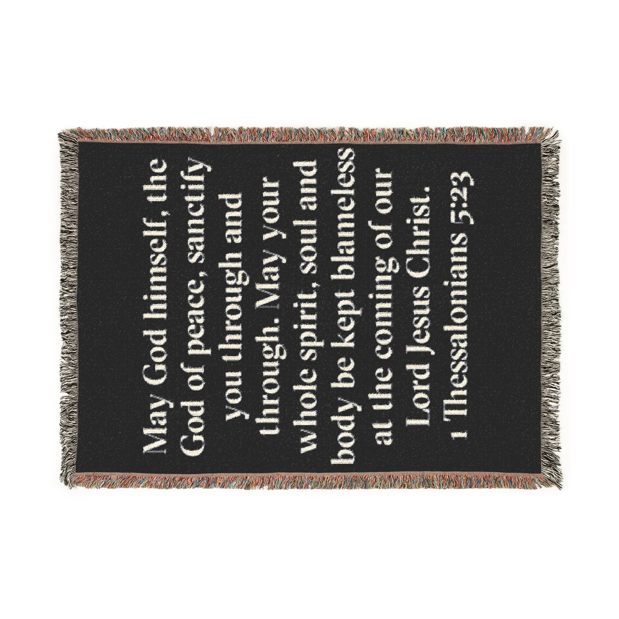 1 Thessalonians 5:23 Woven Blanket
