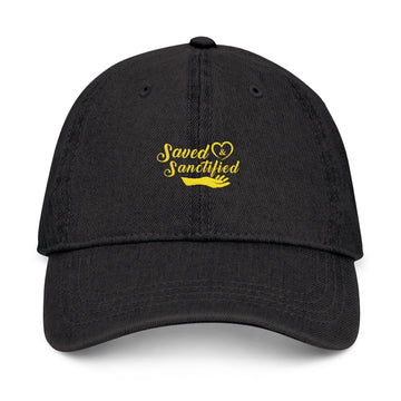 Saved & Sanctified Denim Cap