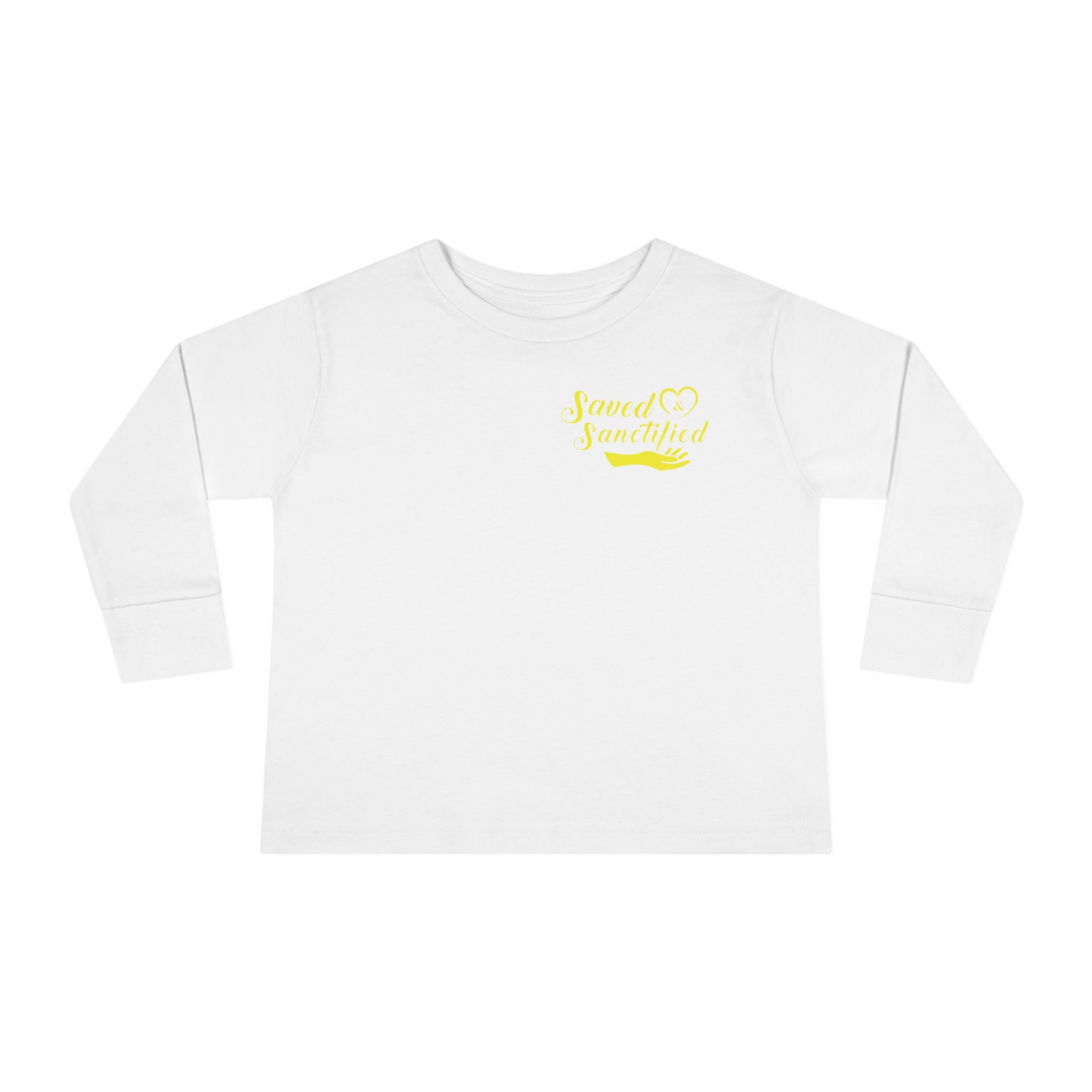 Saved & Sanctified Toddler Long Sleeve Tee