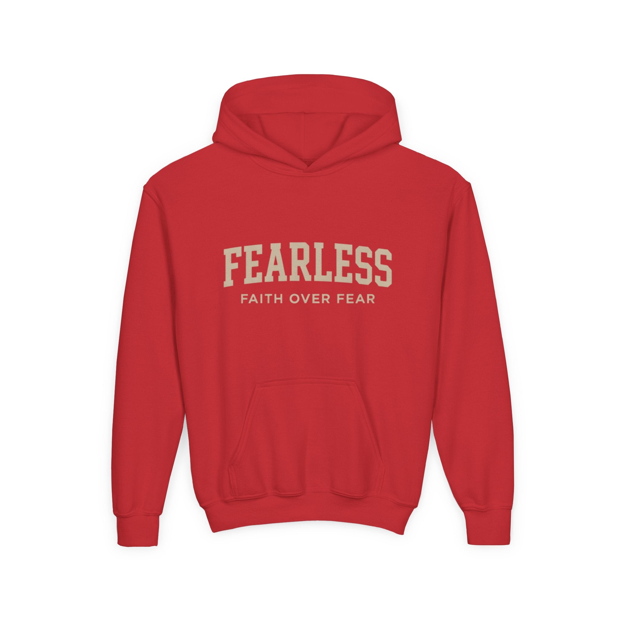 Fearless Faith Over Fear Youth Hoodie