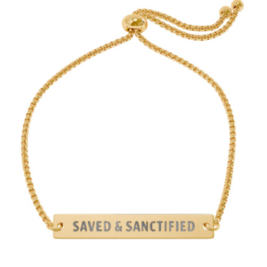 Saved & Sanctified Bar Bracelet