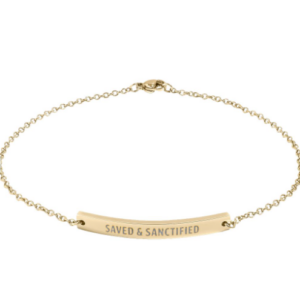 Saved and Sanctified Anklet