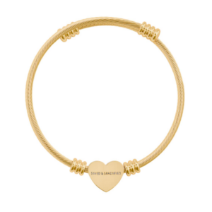 Saved and Sanctified Heart Cuff Bracelet